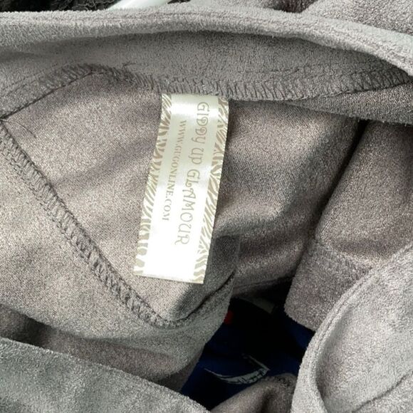 Take 50% OFF- Giddy Up Glamor Gray Mini Skirt, Size-M - Picture 5 of 6